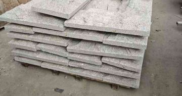 榆林芝麻白蘑菇石，自然面