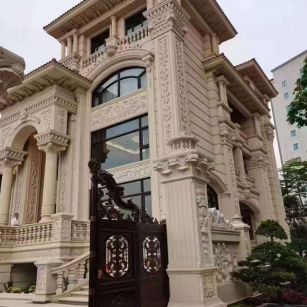 榆林黄金麻别墅外墙异形定制
