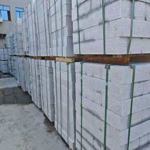 榆林芝麻白路牙石，路侧石