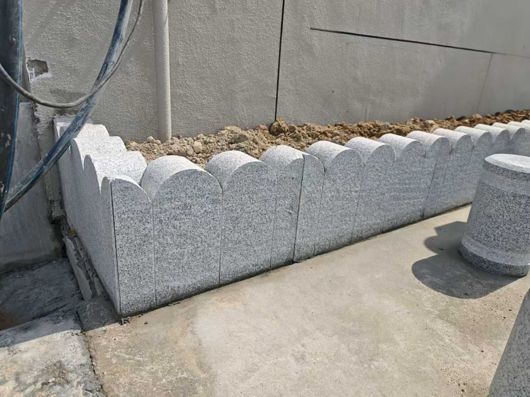 榆林芝麻白花边石  围边石