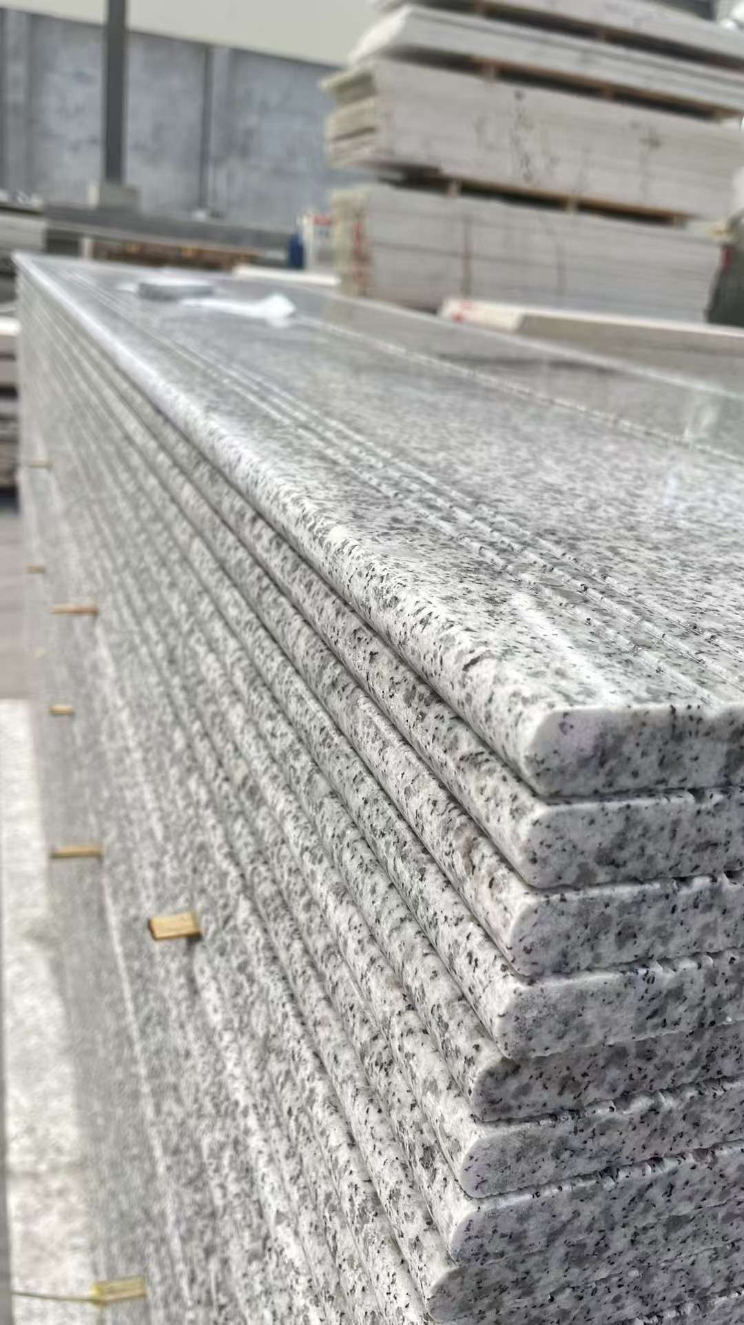 榆林芝麻白楼梯踏步 花岗岩楼梯板材